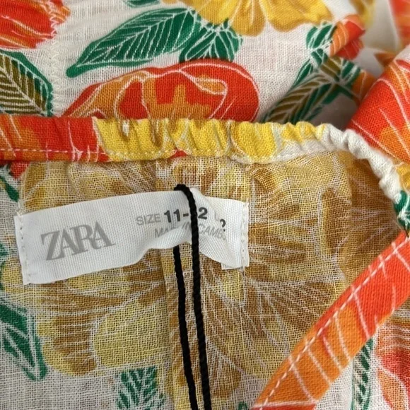 Zara Ruffled Linen Blend Dress